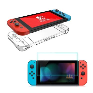 Imagem de Capa Silicone Tpu + Pelicula Vidro Para Nintendo Switch