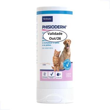 Imagem de Phisioderm Shampoo Pele Normal 250ml Virbac Para Cães E Gatos