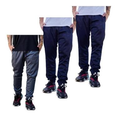 Imagem de Kit 3 Calças Jogger Malha Premium Neymar Inverno 2 Bolso 001 - J94, 2 