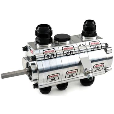 Imagem de Bomba de óleo Peterson, R4, depósito seco, 3 estágios, pressão de 3,6 cm, limpeza de 3 cm, rotação reversa, acionamento hexagonal de 3/20.3 cm, lado do motorista, alumínio, cada