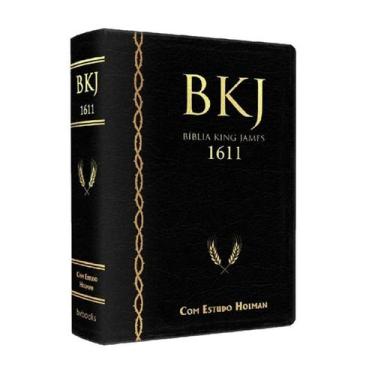 Imagem de Bíblia Estudo Bkj King James Fiel 1611 Estudo Holman Preta - BV BOOKS