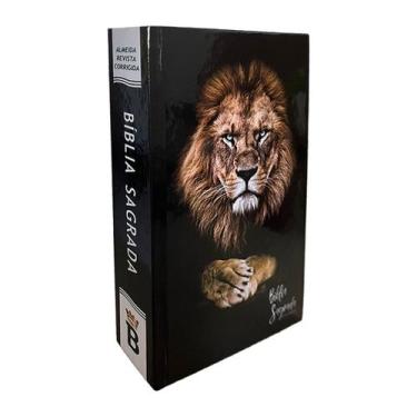 Imagem de Biblia Sagrada Leão Gold - Palavra de Jesus em Vermelho - Capa Dura - 