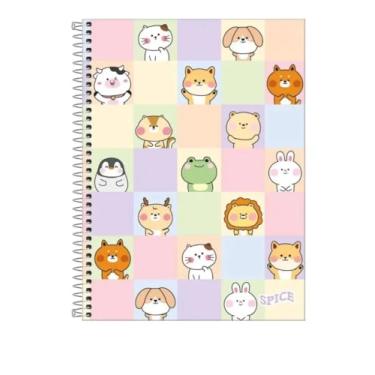 Imagem de Caderno Universitário Capa Dura para Meninas com 10 Matérias 160 Folhas