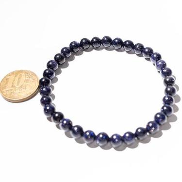 Imagem de Pulseira Bolinha Pedra Estrela Fio Fibra de Silicone 6mm - Cristaisdec