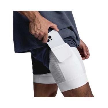 Imagem de Shorts Masculinos 2 Em 1 De Secagem Rápida E Respirável Para Academia,