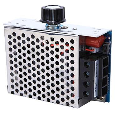 Imagem de EVGATSAUTO Regulador de Tensão Scr 10000w, Controlador de Velocidade Variável Com Tiristor Com Revestimento de Alumínio para Escurecimento da Lâmpada de Aquecimento do Motor