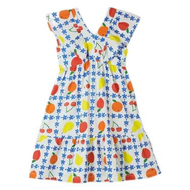 Imagem de Vestido Infantil em Malha Frufru Colorido Fábula-Feminino