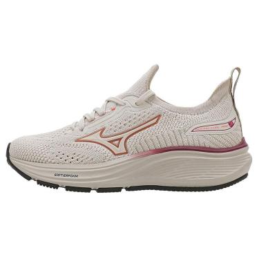 Imagem de Tênis Mizuno Cool Ride 3 Junior 28 Bege-Feminino