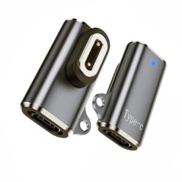 Imagem de chenyang Pacote de 2 USB C para Pitch 5.0 mm 2 pinos DC 5 V / 12 V adaptador de carregador magnético para relógio inteligente Z6~Z11 infantil