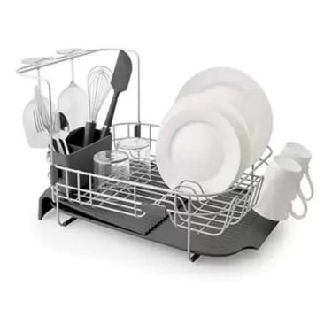Imagem de Escorredor kitchenaid de pratos expansível em aço inox ke894bxcg