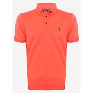 Imagem de Camisa Polo Aleatory Lisa Algodão Pima Coral-Masculino
