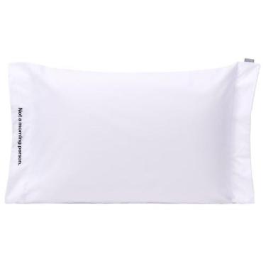 Imagem de Fronha Bordada "Not A Morning Person" Branca 200 Fios - Westwing Colle