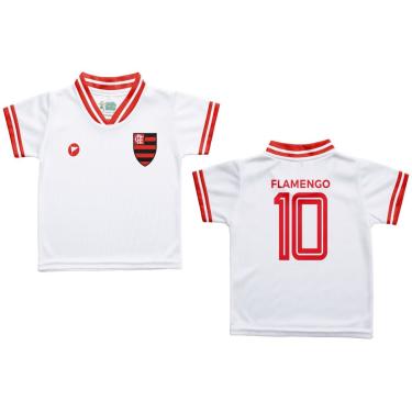 Imagem de Camiseta Infantil Flamengo Branca - Torcida Baby