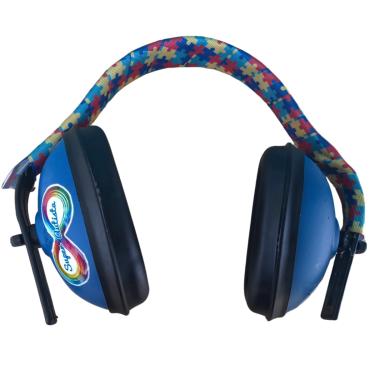 Imagem de Abafador de Sons para Autistas Azul 11 DB arco colorido