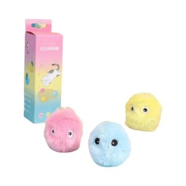 Imagem de Brinquedo Interativo Inteligente Com Catnip Para Gatos: Bola Elétrica 