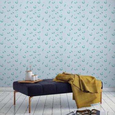 Imagem de Papel De Parede Quarto Flor Azul