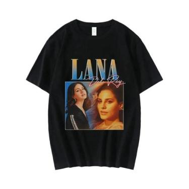 Imagem de Camiseta plus Size Com Estampa Gráfica Lana Del Rey LDR Para Mulheres,