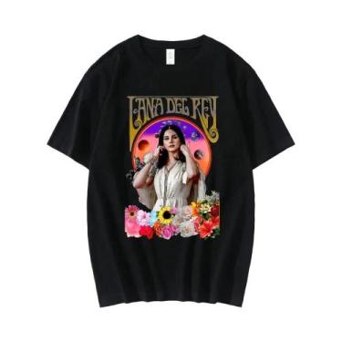 Imagem de Camiseta plus Size Com Estampa Gráfica Lana Del Rey LDR Para Mulheres,
