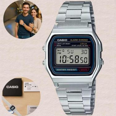 Imagem de Relógio Casio Unissex Masculino e Feminino Digital Vintage A158WA1DF P
