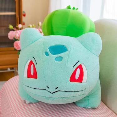 Imagem de Brinquedo De Pelúcia Bulbasaur Verde Grande 30-60cm, Boneco Pokémon Ma