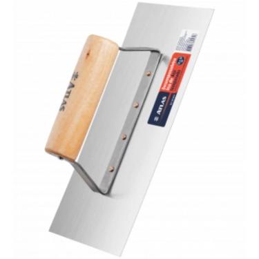 Imagem de Desempenadeira Lisa De Aço Temperado Com Cabo De Madeira 12x25cm - 133 - Pincéis Atlas