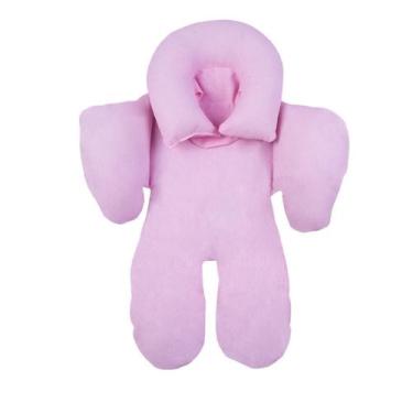 Imagem de Almofada Redutora Para Bebê Conforto Dupla Face Rosa - Avm Enxovais