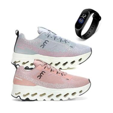 Imagem de Kit 2 Pares Tenis Feminino Academia Caminhada Esportivo Confortável Le