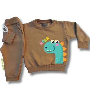 Imagem de Conjunto Moletom Infantil de Frio Grosso Roupa para Bebê Menino e Meni