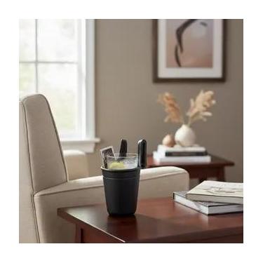 Imagem de Porta Copos Taça Cuia Termicas Em Eva Preto - Domun