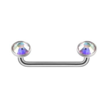 Imagem de Piercing Dermal De Titânio 14G Com Dupla Esfera E Cone Rosqueado Inter