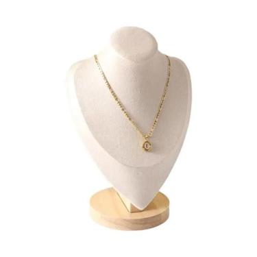 Imagem de Expositor De Joias Em Veludo: Busto Manequim Para Colares E Pingentes 