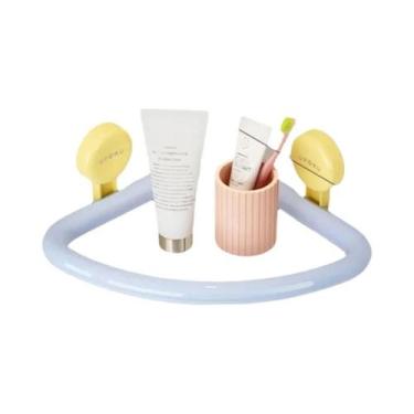 Imagem de Prateleira De Sucção Triangular Estilo Dopamina Para Banheiro, Suporte