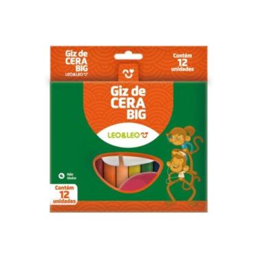 Imagem de COMP Giz de Cera 12 Cores Grosso 10X100mm Pct/12 Und Leo&Leo Leonora -