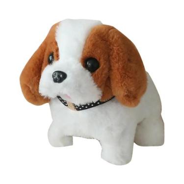 Imagem de Cachorro Robótico De Pelúcia Que Anda E Fala, Brinquedo Elétrico De Ca