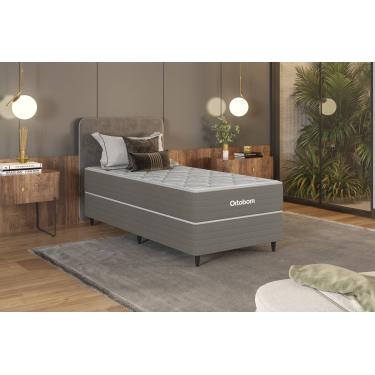 Imagem de Colchão Ortobom Elite Solteiro 88x188 Mola Pocket Ensacada Ortopillow Antialérgico Branco/Cinza