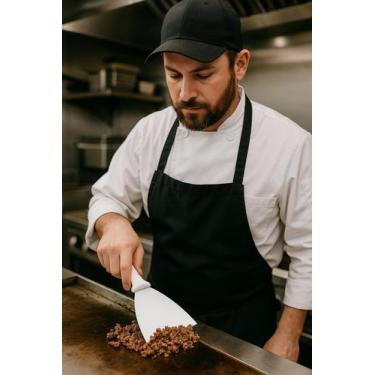 Imagem de Espátula Reta Inox Confeitaria Bolo Alisador Chantilly Ganache Pegador