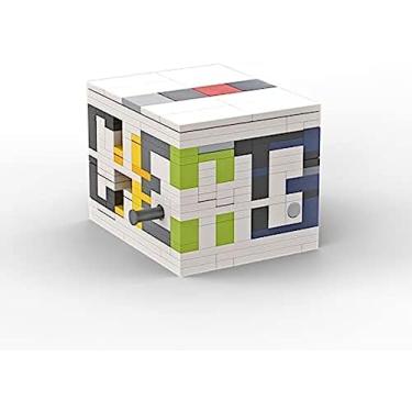 Imagem de Quebra-cabeça De Dez Níveis, Caixa De Descriptografia De Alta Dificuldade, Inteligência Super Difícil, Blocos De Construção Que Queimam O Cérebro, Brinquedo De Quebra-cabeça Luban Lock,J,3D,Pleasa