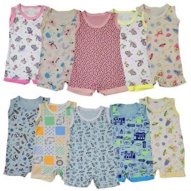 Imagem de Macaquinho Bebê Estampado 1 Peça Enxoval Verão Fresquinho - Koala Baby