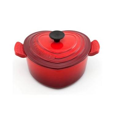 Imagem de PANELA LE CREUSET FORMATO CORAÇÃO EM FERRO FUNDIDO VERMELHO 20CM 25105020602460