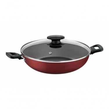 Imagem de Wok Tramontina Loreto 28cm Em Alumínio Revestimento Antiaderente E Tam