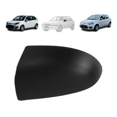 Imagem de Capa retrovisor ford fiesta 2003 a 2004 ka 2008 a 2013 preta lado esqu