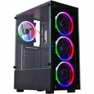 Imagem de Gabinete Gamer Kmex Cg-10w5 Led 3 Fans