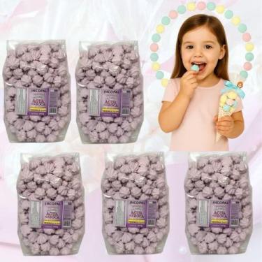 Imagem de 1000 Mini Suspiro Incopal p/ lembrancinha - Kit 5x140g, 05 Lilas