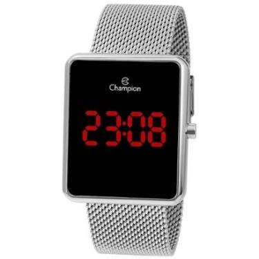 Imagem de Relógio Champion Led Retangular Mesh-Feminino