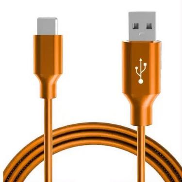 Imagem de Cabo Carregamento Rápido Turbo USB Tipo C 3.4 A 2 metros Revestimento 