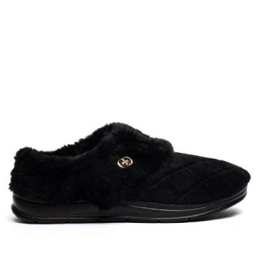 Imagem de Pantufa Feminina Pegada Atoalhado Preto, Preto, 38