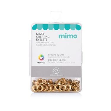 Imagem de Ilhós Mimo Creating  Coração  Dourado  4,3mm  50 Unids