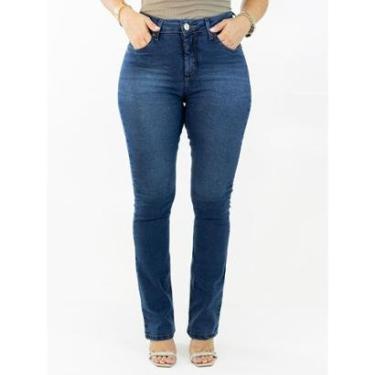 Imagem de Calça Feminina Jeans Boot Cut Tradicional Cintura Alta Anticorpus-Feminino