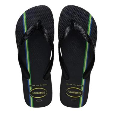 Imagem de Chinelo sandalia havaianas top br vibes original, Preto, 43/44