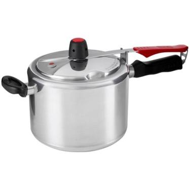 Imagem de Panela de Pressão Clock 4,5L Prata - Original Polida Alumínio, 4,5L, P